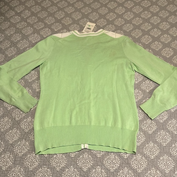 IZOD Golf Cardigan Button Up Sweater - Picture 2 of 4